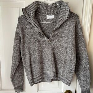 Gray Old Navy Sweater Quarter Zip